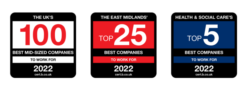 Three award badges in a row for Best Companies 2022