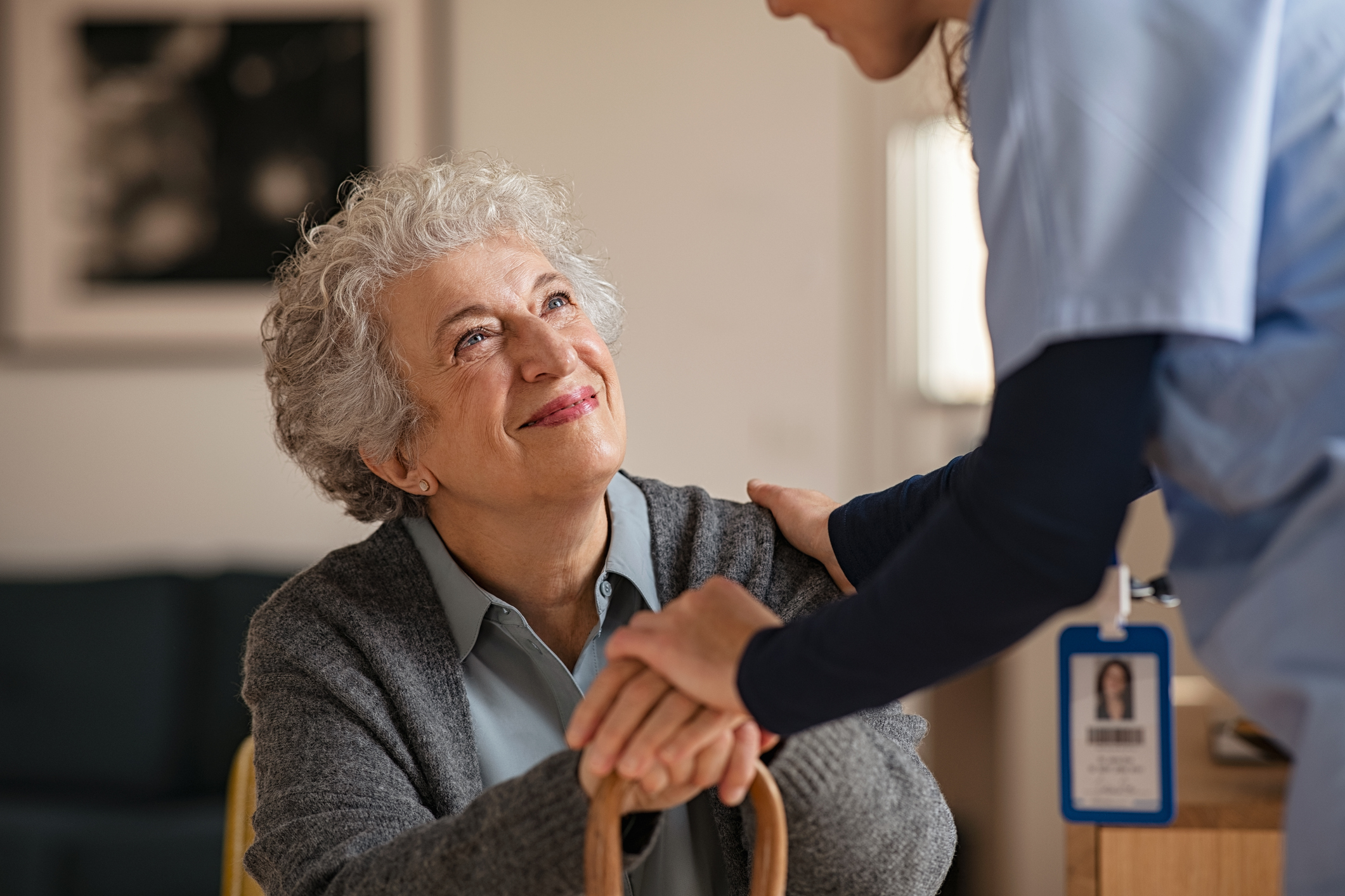 Smiling senior woman